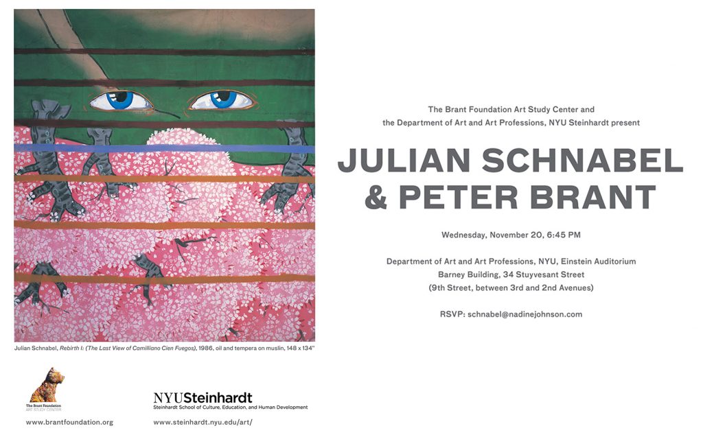 Julian Schnabel and Peter Brant in Conversation