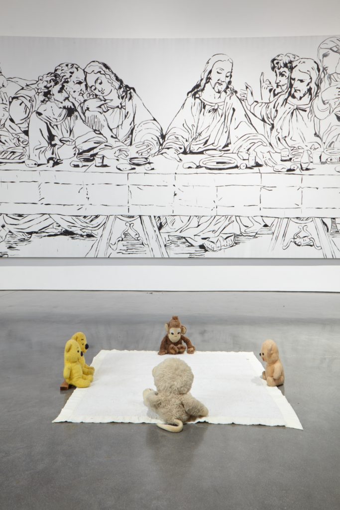 Installation View, Mike Kelley, Arena #7, 1990