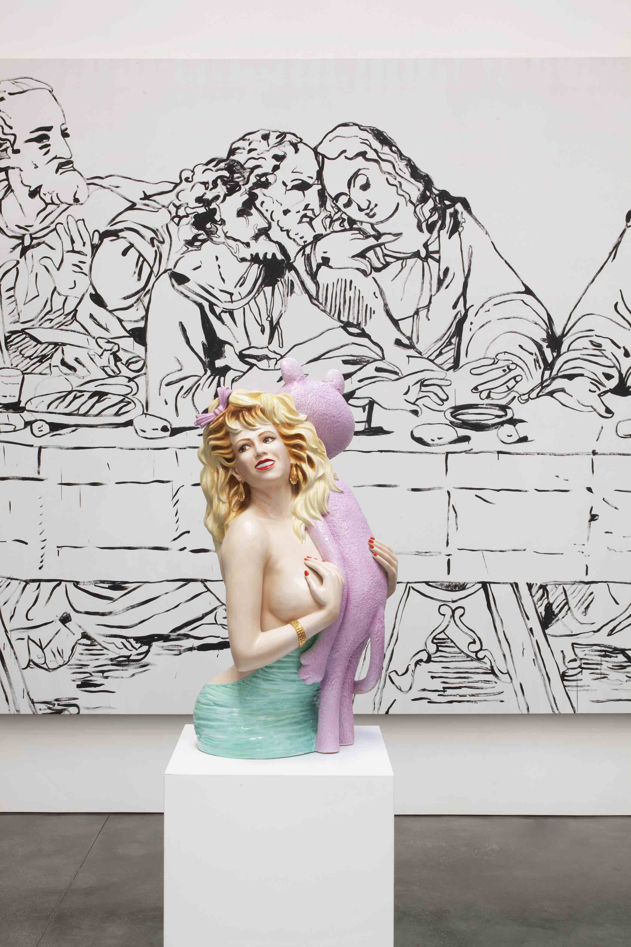 Installation View, Jeff Koons, Pink Panther, 1988