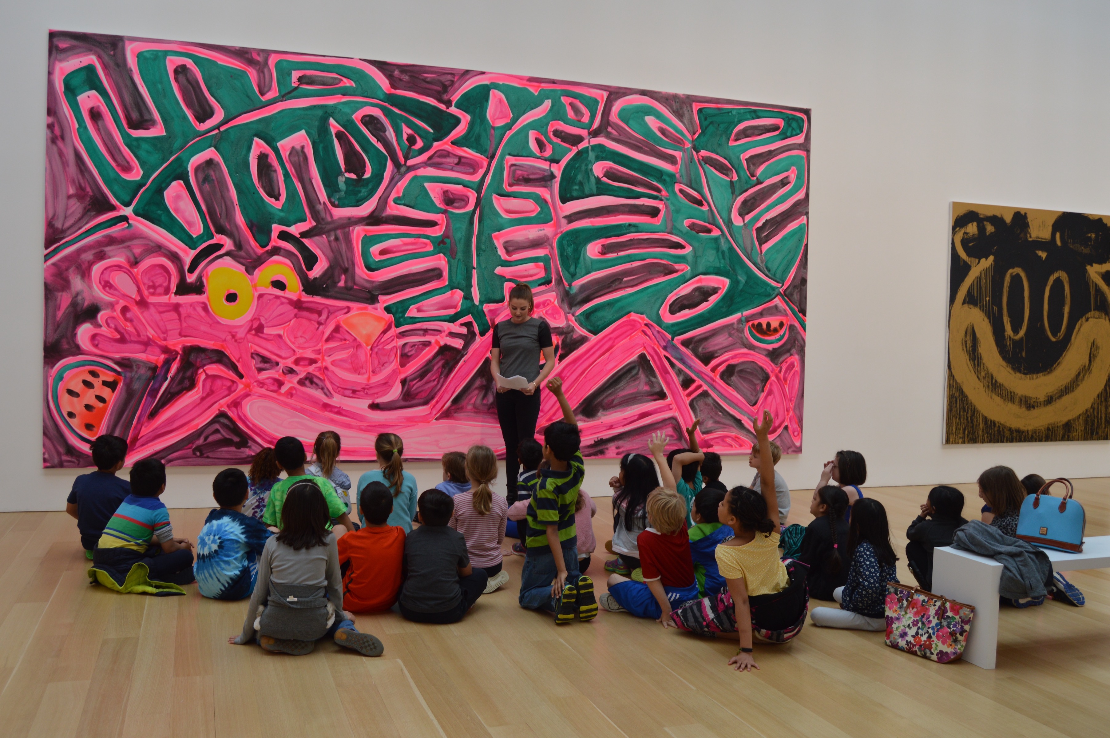 Students from the Multicultural Magnet School visit Animal Farm at The Brant Foundation