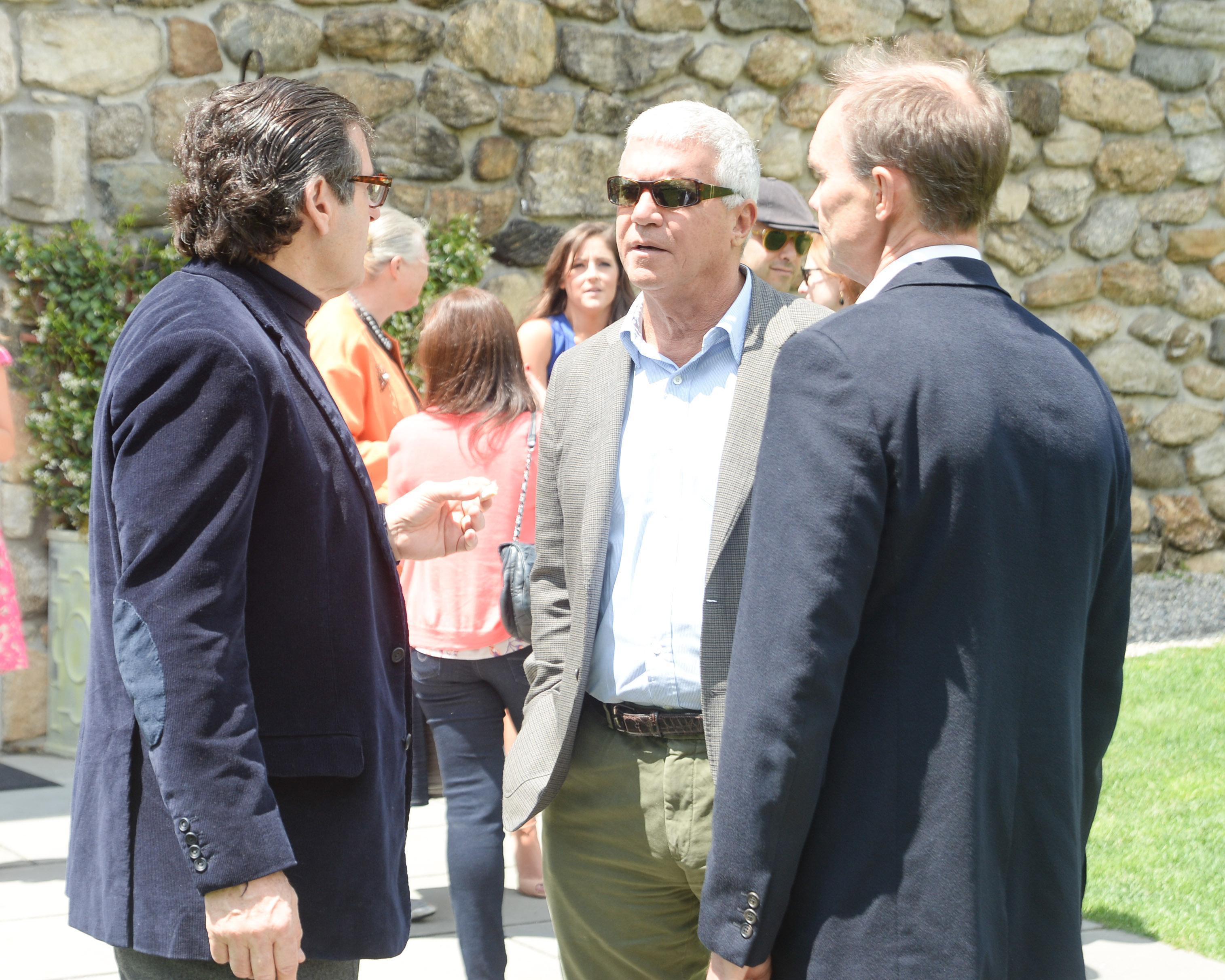 Peter Brant, Larry Gagosian, Stellan Holm