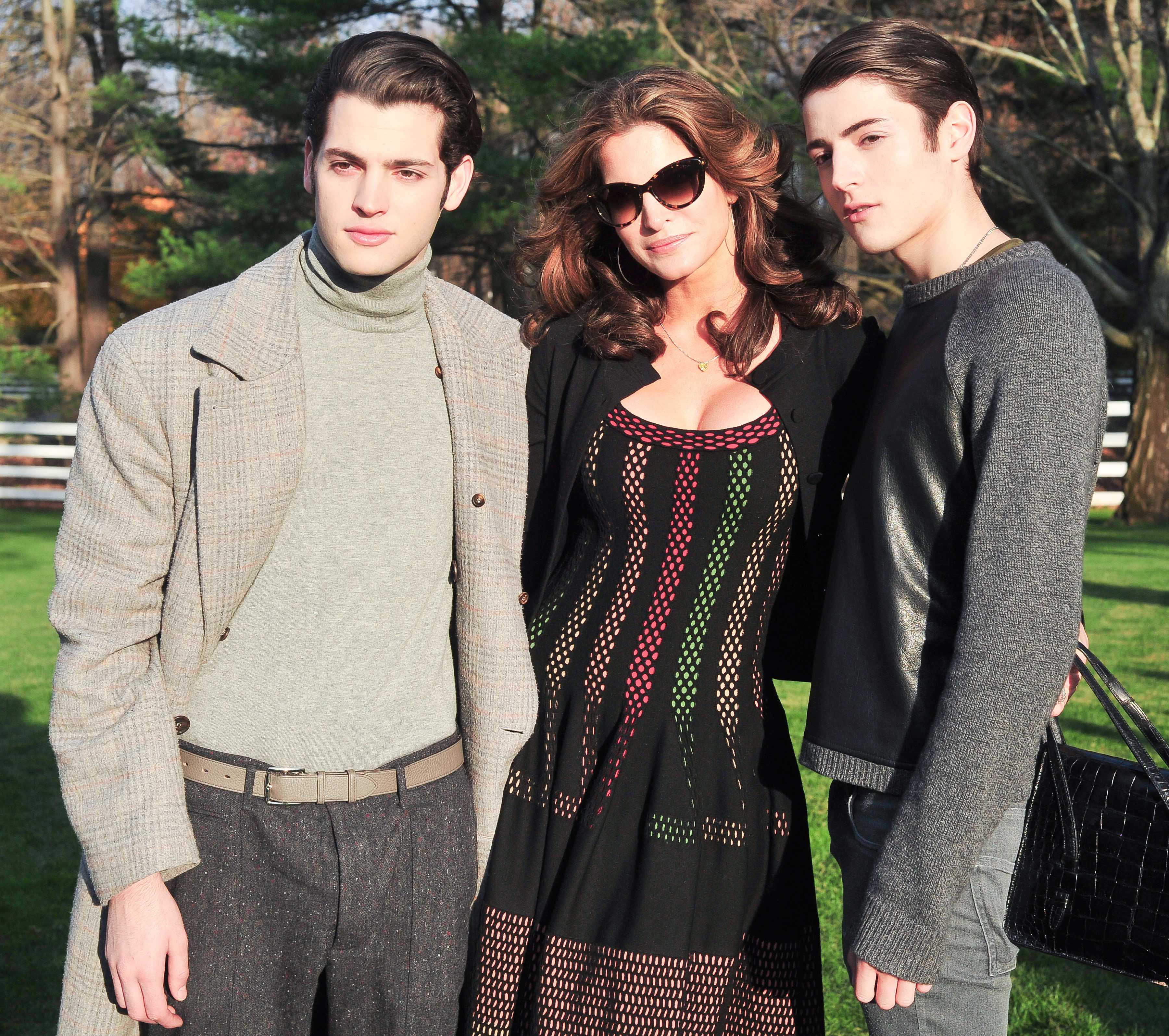 Harry Brant, Stephanie Seymour, Peter Brant Jr.