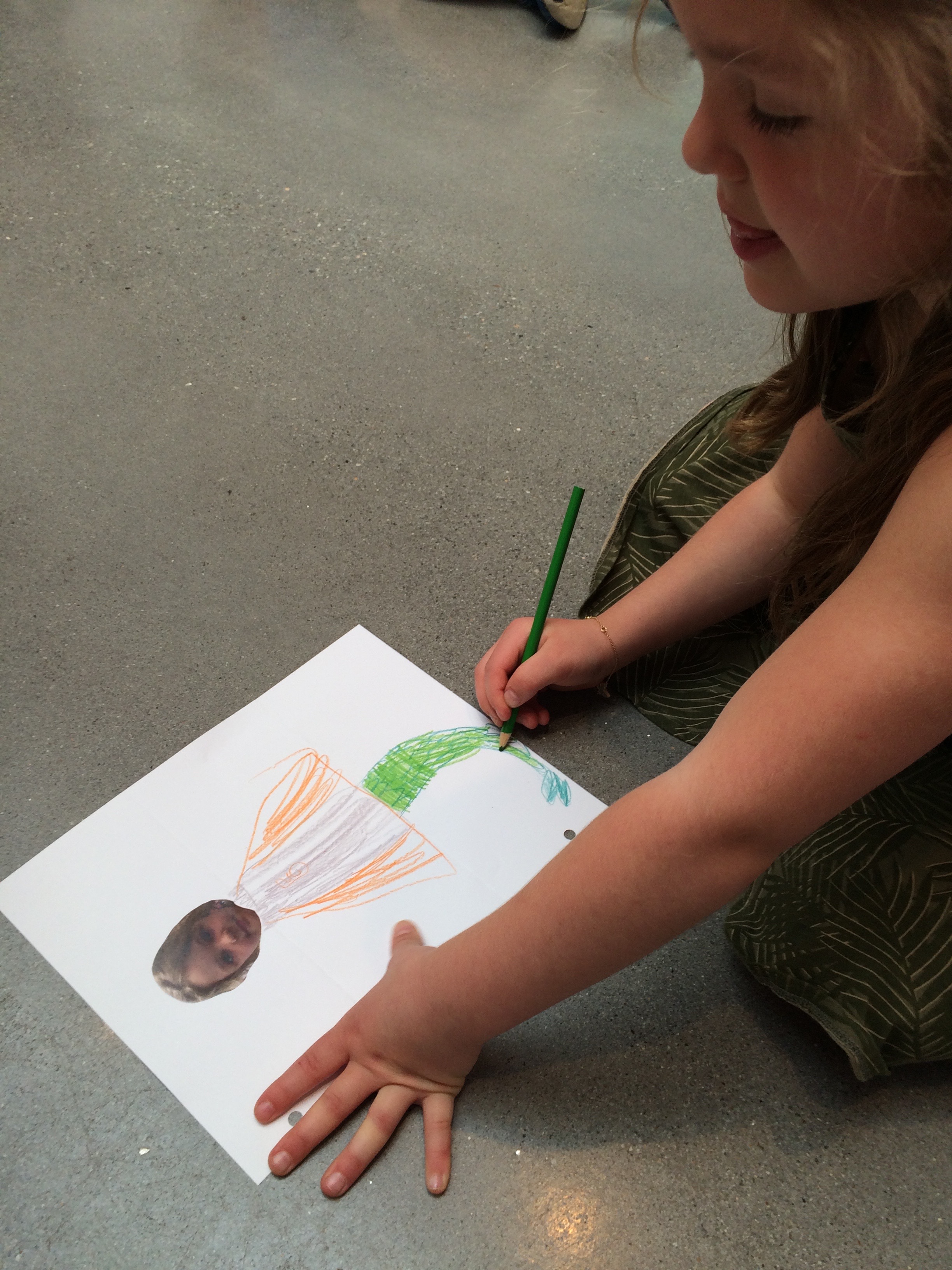 Student workshop inspired by Rob Pruitt's "Exquisite Self Portraits"