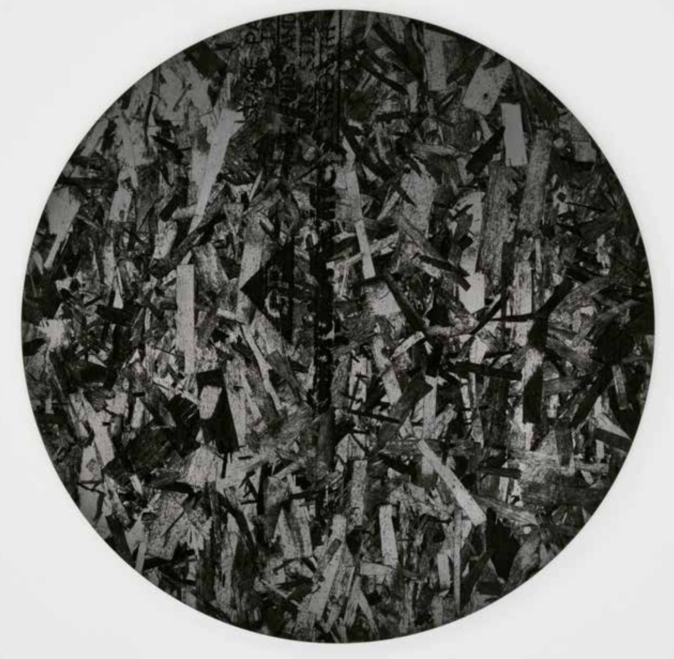 Adam McEwen

Untitled, 2012

Graphite mounted on aluminum panel

28 inches diameter