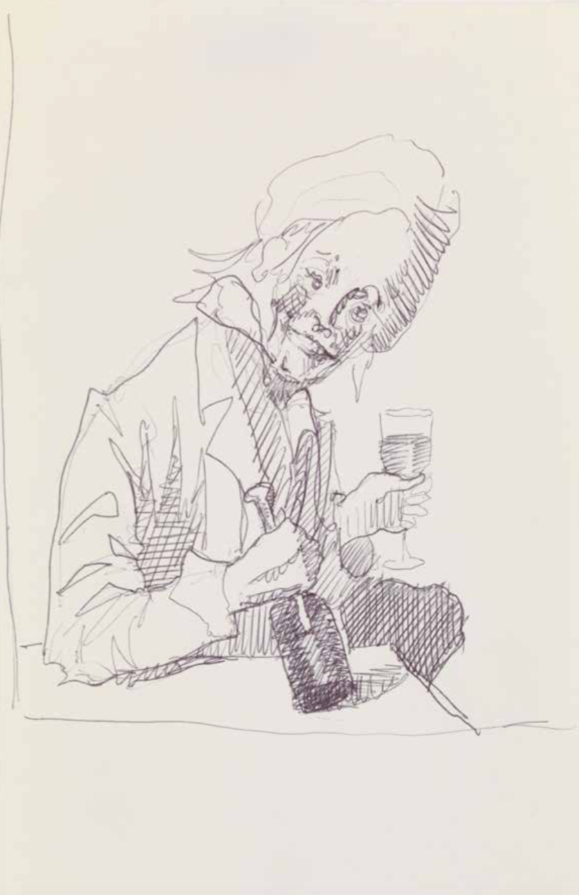 John Currin

The Merry Drinker, 2005

Ink on paper

9 1/8 x 5 3/4 inches