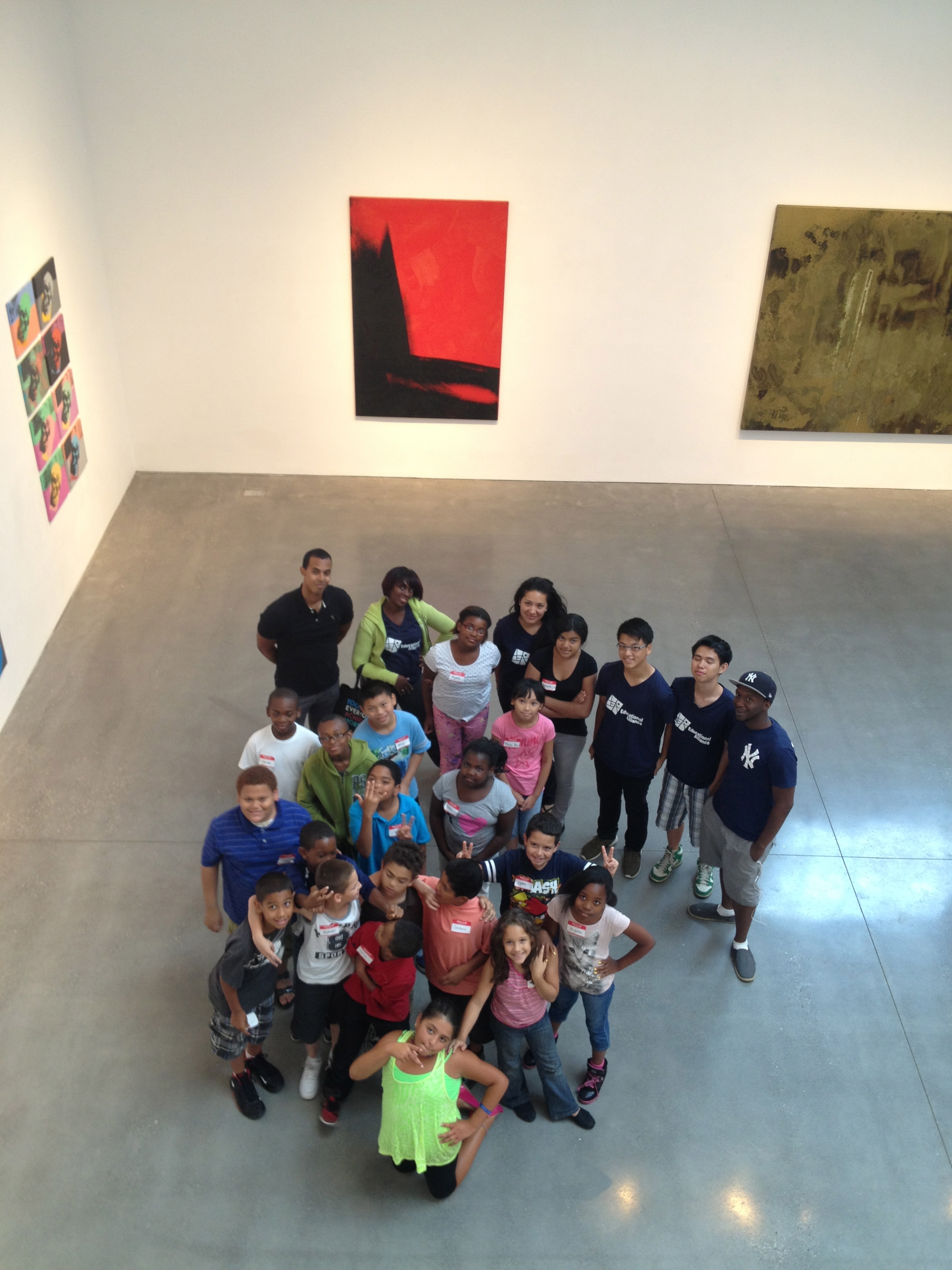 Students visit the Andy Warhol Exhibition at The Brant Foundation