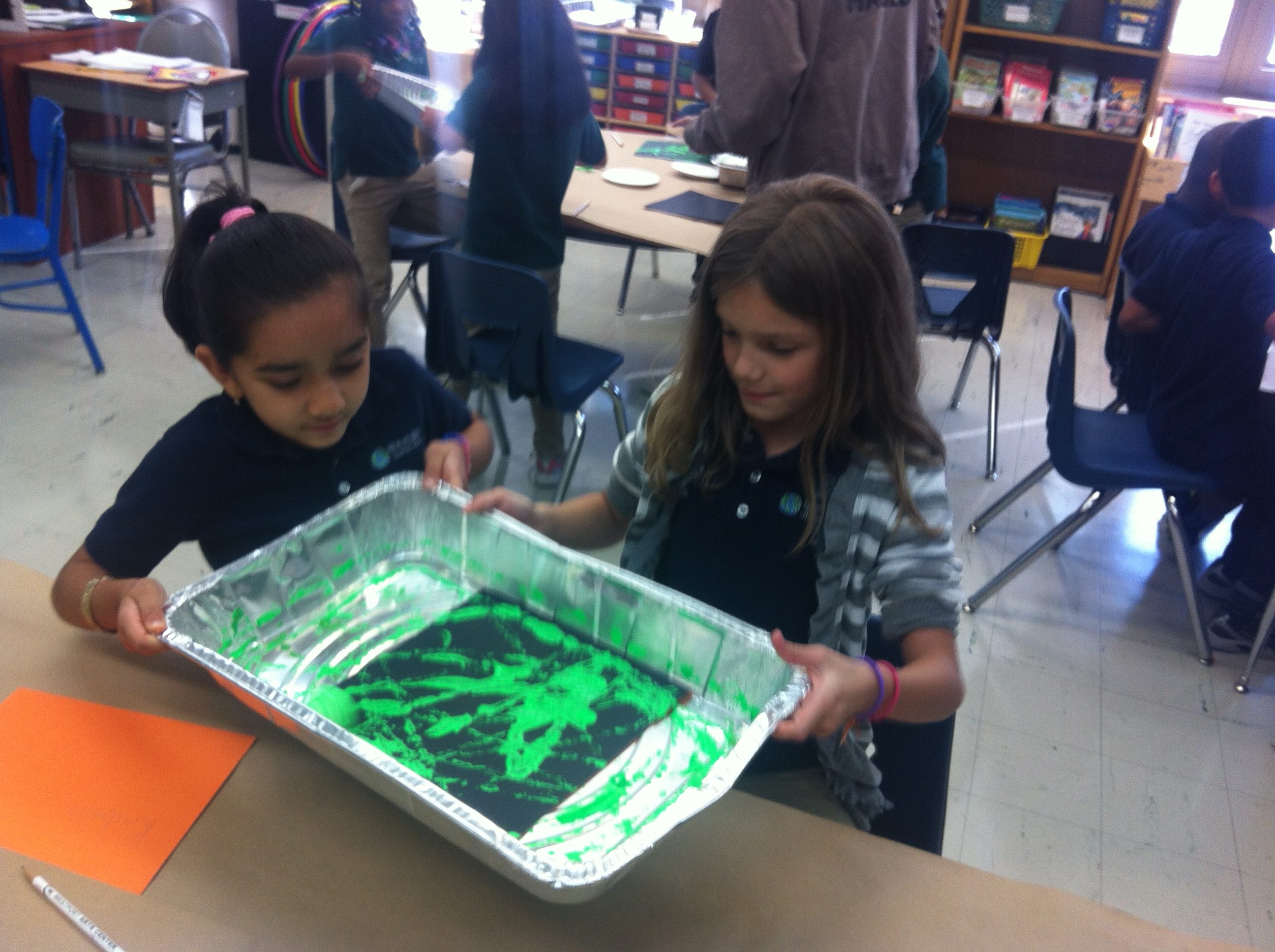 Students make artwork inspired by Andy Warhol's exhibition at The Brant Foundation. 