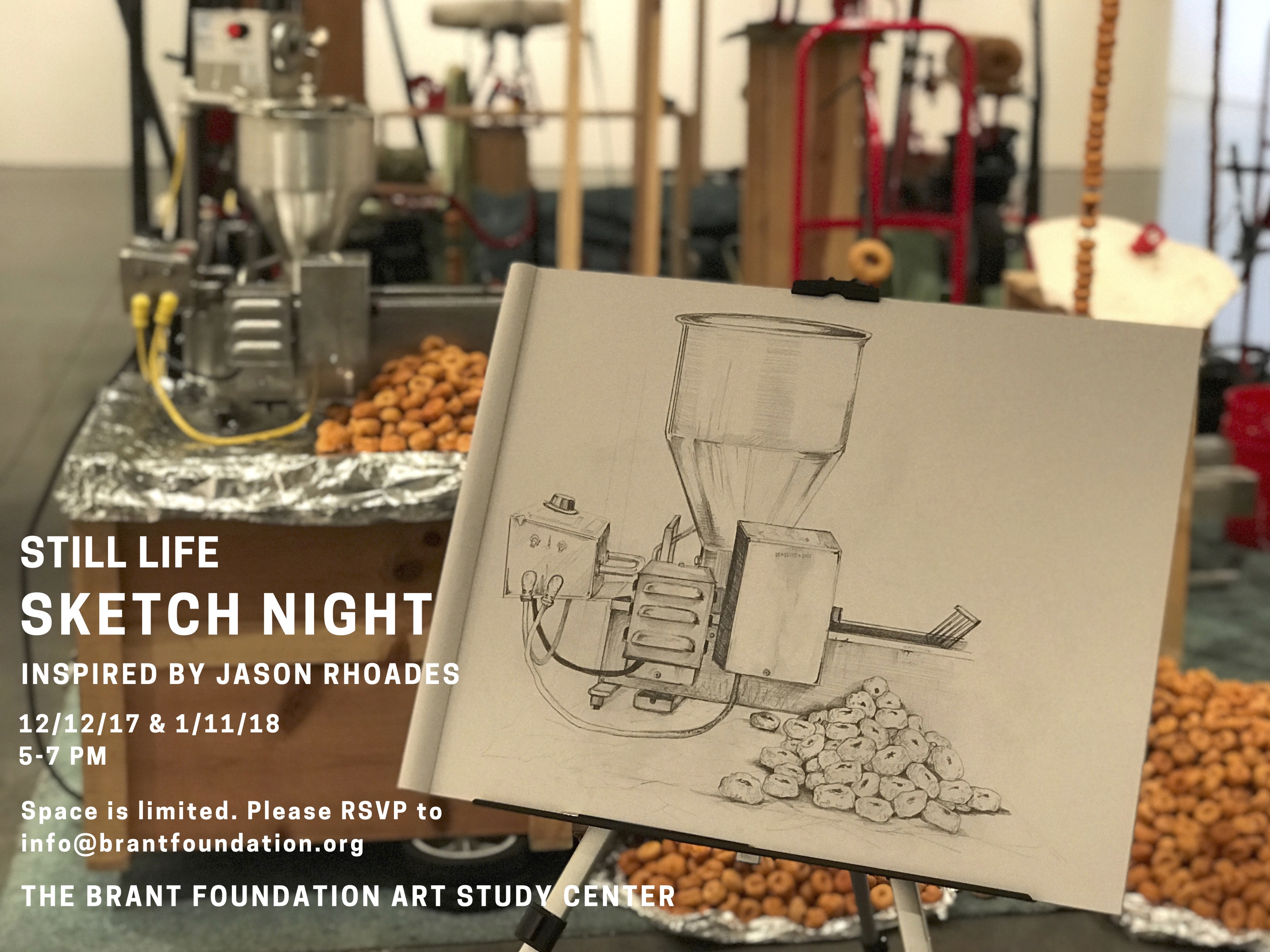 Sketch Night - Still Life at The Brant Foundation.