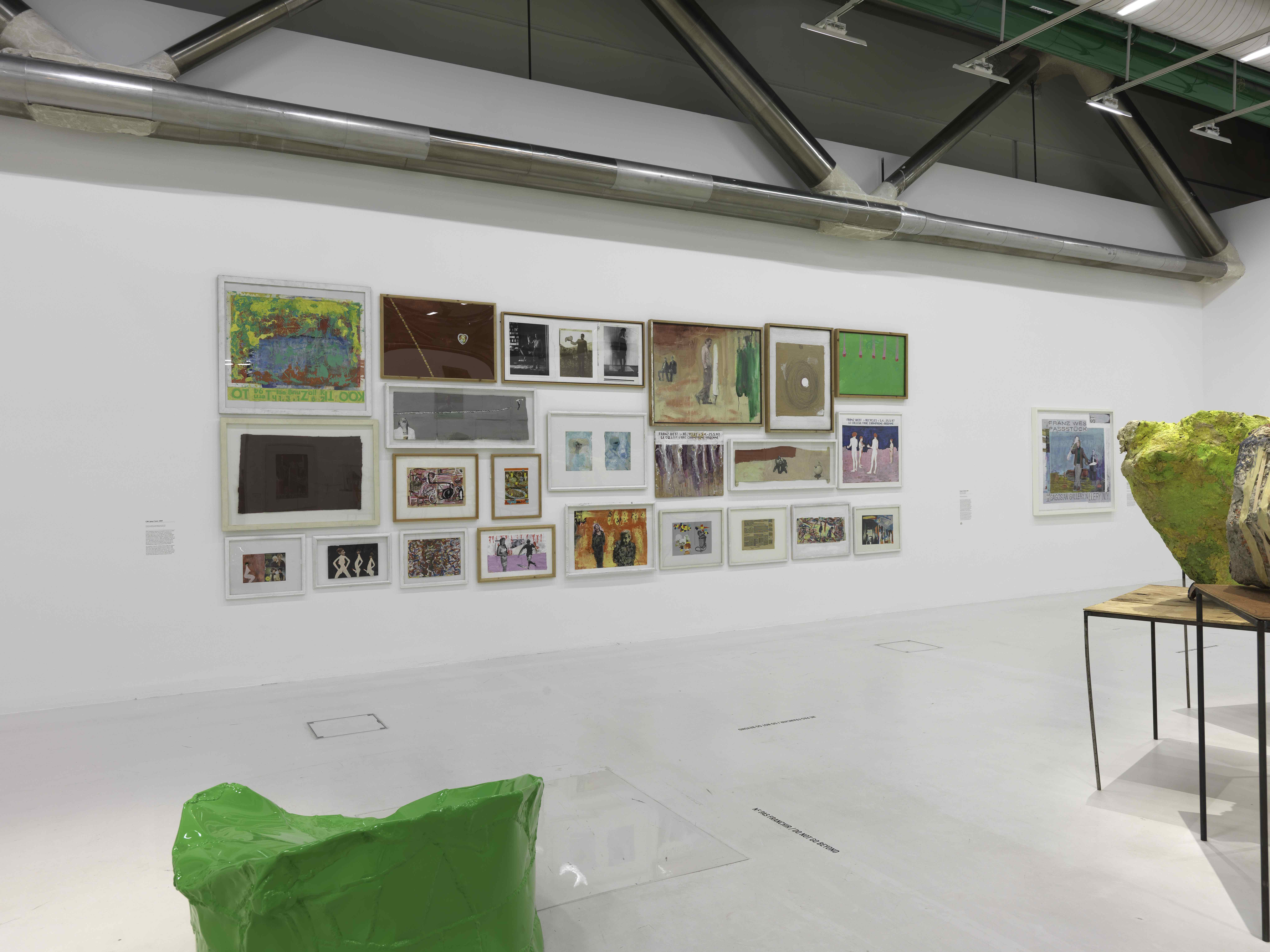 Exhibition view in Franz West. Centre Pompidou, Galerie 2 et forum. Marais