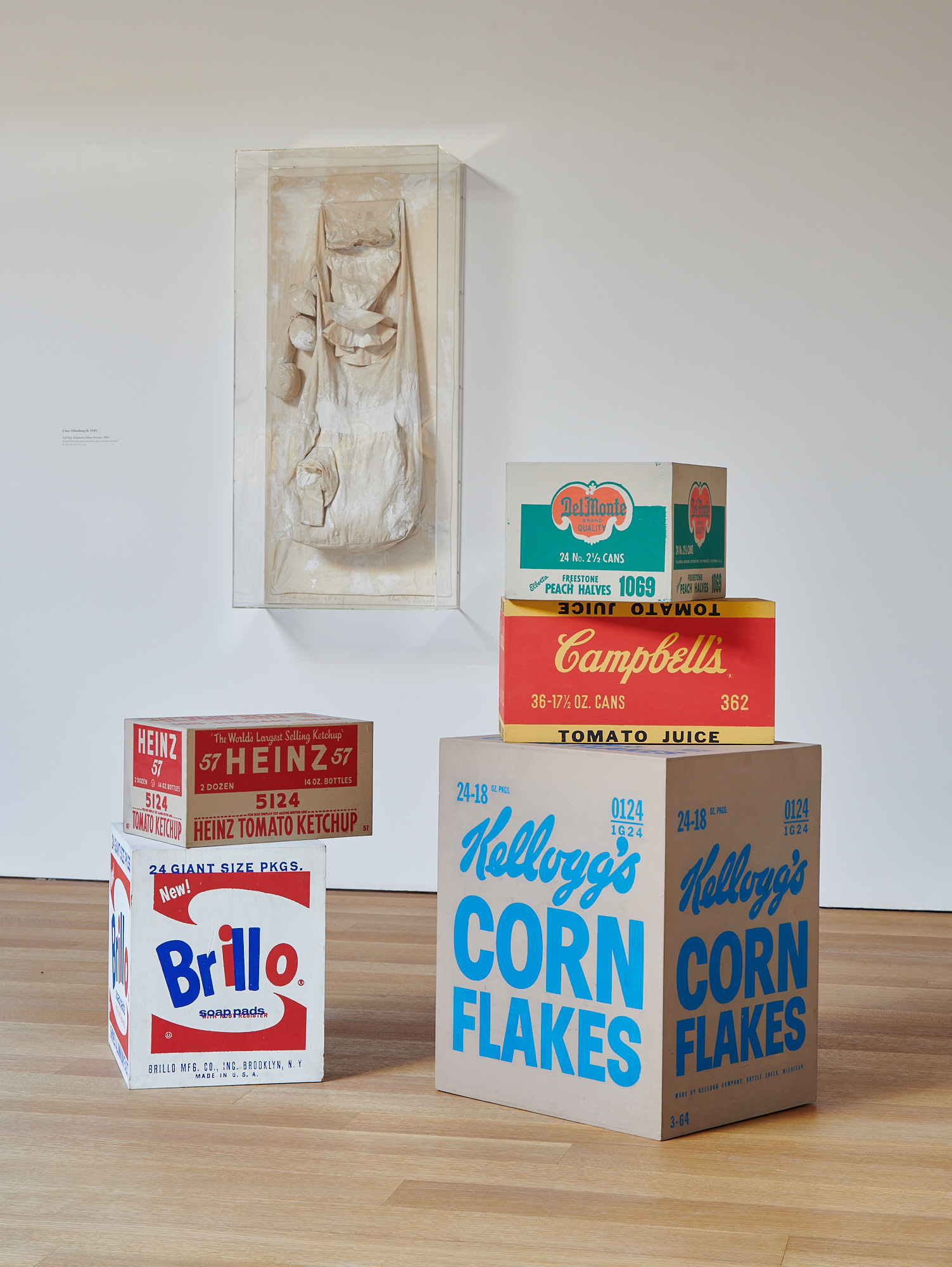 Installation view, Claes Oldenburg, Andy Warhol