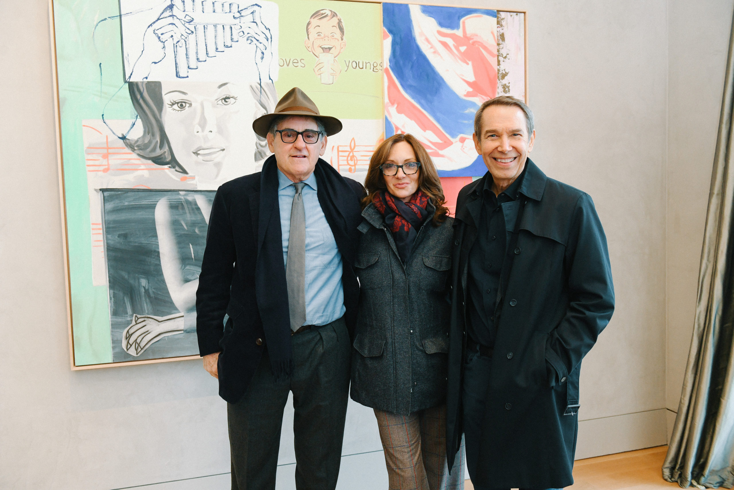 Peter Brant, Victoria Duffy Hopper, Jeff Koons