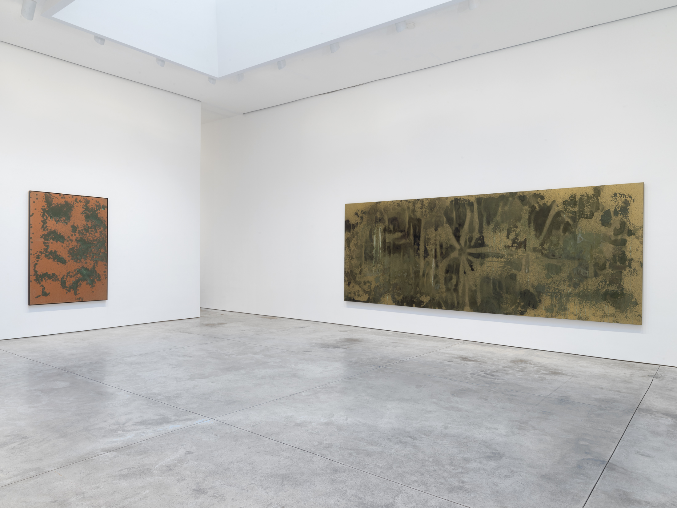 Installation view, Oxidation Painting,  1978