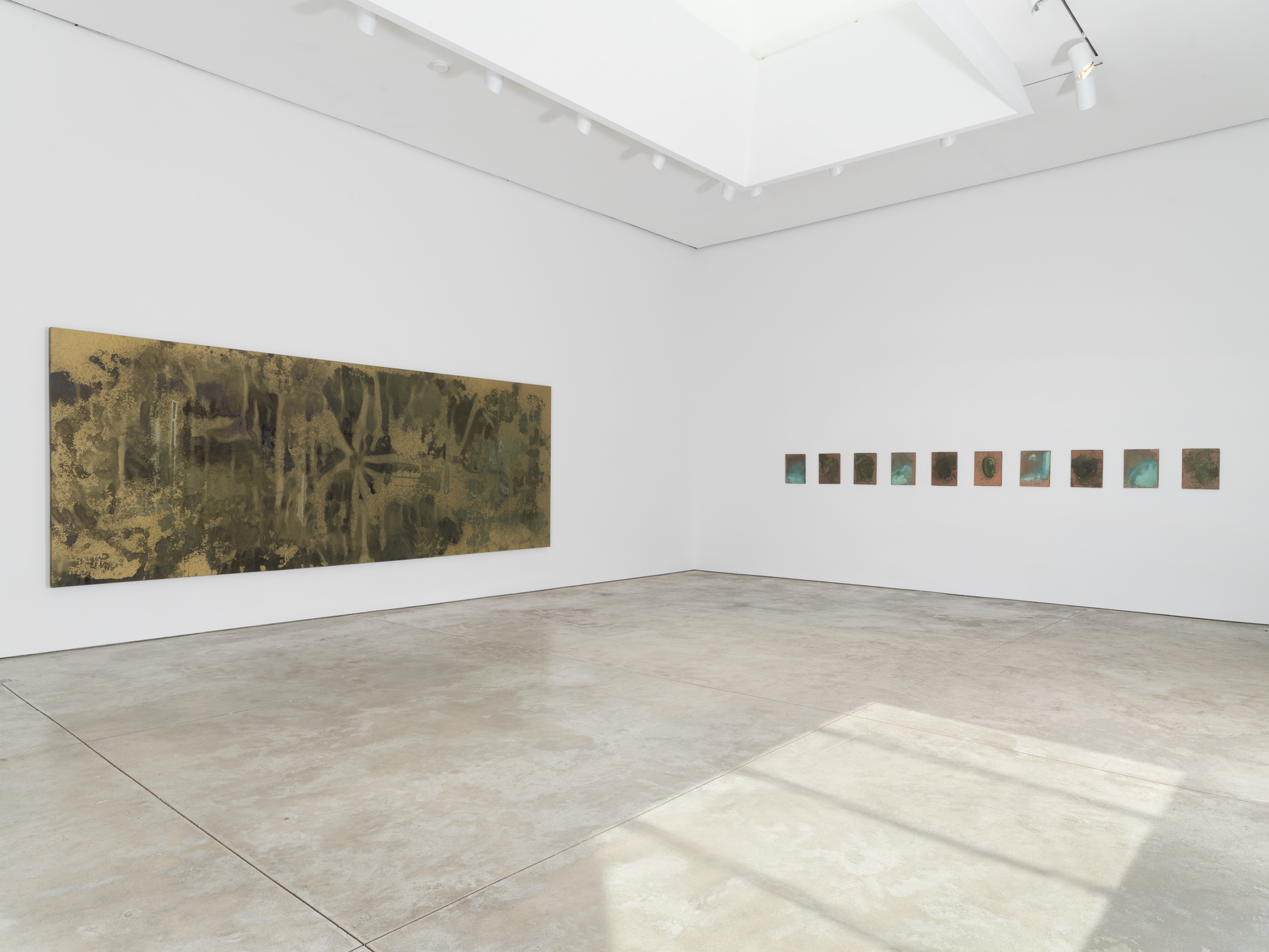 Installation view, Oxidation Painting,  1978